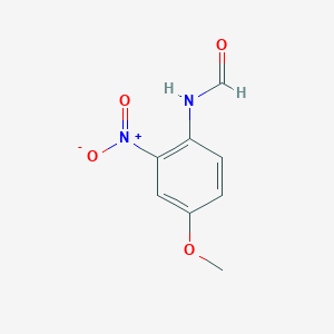 Chemical structure of 4-methoxy-2-nitrophenyl formamide