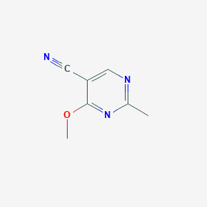 Chemical structure of 4-Methoxy-2-methylpyrimidine-5-carbonitrile