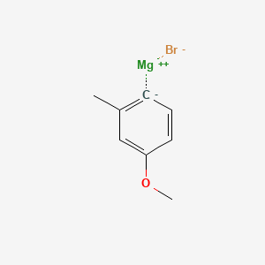 Chemical structure of 4-Methoxy-2-methylphenylmagnesium bromide