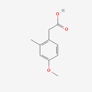 Chemical structure of 4-Methoxy-2-methylphenylacetic acid