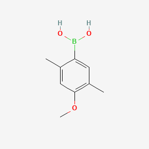 Chemical structure of 4-Methoxy-2,5-dimethylphenylboronic Acid