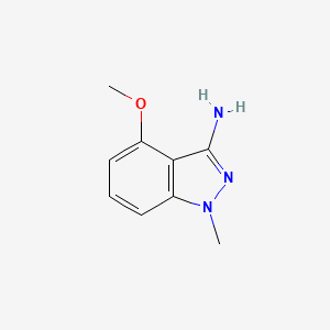 Chemical structure of 4-Methoxy-1-methyl-1H-indazol-3-amine