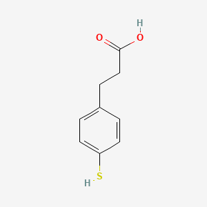 Chemical structure of 4-Mercaptohydrocinnamic Acid