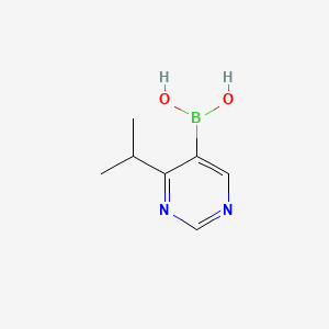 Chemical structure of 4-Isopropylpyrimidine-5-boronic acid