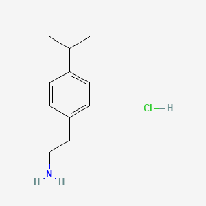 Chemical structure of 4-Isopropylphenethylamine hydrochloride