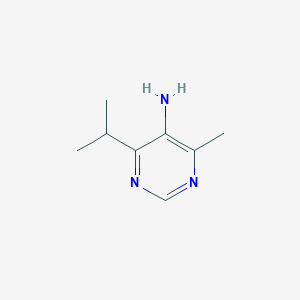 Chemical structure of 4-Isopropyl-6-methylpyrimidin-5-amine