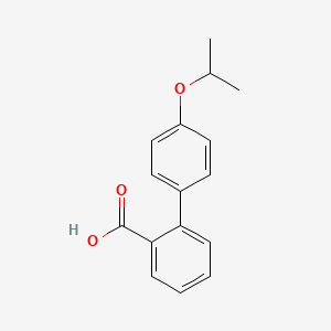 Chemical structure of 2-[4-(Propan-2-yloxy)phenyl]benzoic acid
