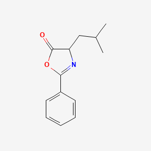 Chemical structure of 4-Isobutyl-2-phenyloxazol-5(4H)-one