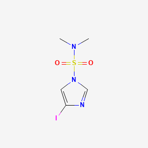 Chemical structure of 4-Iodo-N,N-dimethyl-1H-imidazole-1-sulfonamide