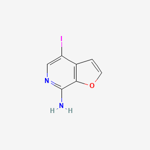 Chemical structure of 4-Iodofuro[2,3-c]pyridin-7-amine