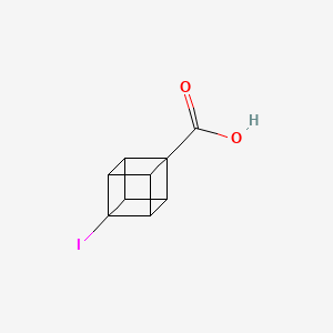 Chemical structure of 4-Iodocubane-1-carboxylic acid