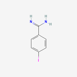 Chemical structure of 4-Iodobenzimidamide