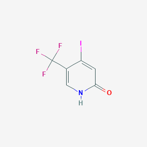 Chemical structure of 4-Iodo-5-(trifluoromethyl)pyridin-2-ol