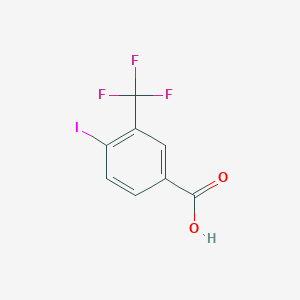 Chemical structure of 4-Iodo-3-(trifluoromethyl)benzoic acid