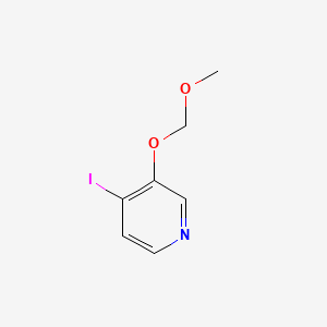 Chemical structure of 4-Iodo-3-(methoxymethoxy)pyridine