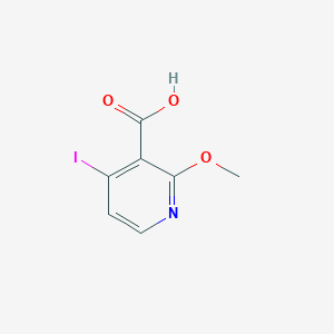 Chemical structure of 4-Iodo-2-methoxynicotinic acid