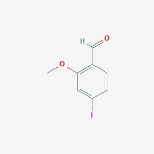 Chemical structure of 4-Iodo-2-methoxybenzaldehyde