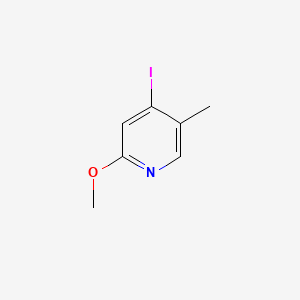 Chemical structure of 4-Iodo-2-methoxy-5-methylpyridine