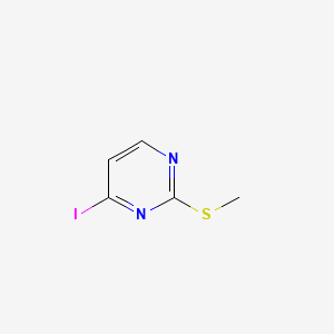 Chemical structure of 4-iodo-2-(methylthio)pyrimidine