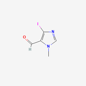 Chemical structure of 4-Iodo-1-methyl-1H-imidazole-5-carbaldehyde