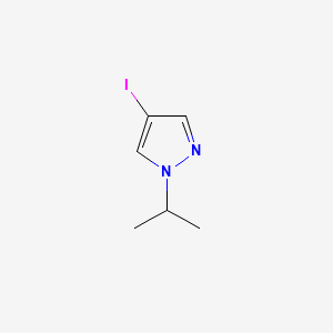 Chemical structure of 4-Iodo-1-isopropylpyrazole