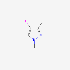 Chemical structure of 4-Iodo-1,3-dimethyl-1H-pyrazole
