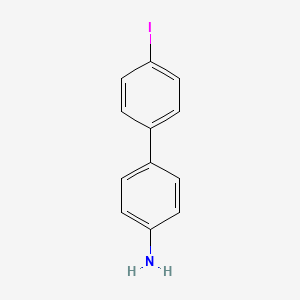 Chemical structure of 4-Amino-4'-iodobiphenyl