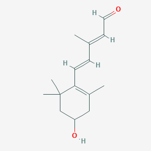 Chemical structure of 4-Hydroxy-β-cyclocitral