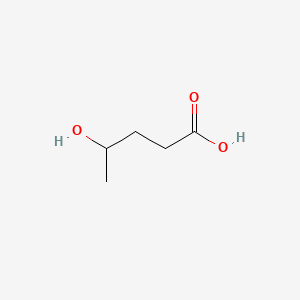 Chemical structure of 4-Hydroxyvaleric Acid