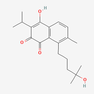 Chemical structure of 4-Hydroxysapriparaquinone