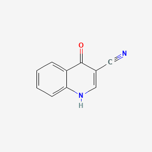 Chemical structure of 4-Hydroxyquinoline-3-carbonitrile
