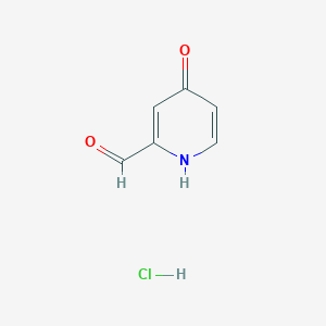 Chemical structure of 4-Hydroxypicolinaldehyde hydrochloride