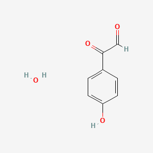 Chemical structure of 4-Hydroxyphenylglyoxal hydrate