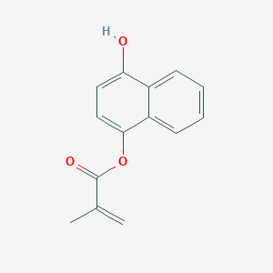 Chemical structure of 4-hydroxynaphthalen-1-yl methacrylate