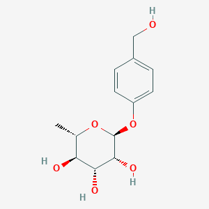 Chemical structure of 4-Hydroxymethylphenol 1-O-rhamnoside