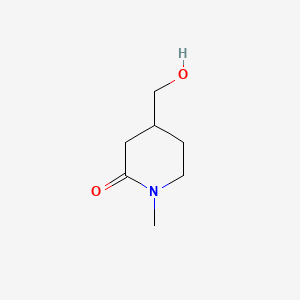 Chemical structure of 4-Hydroxymethyl-1-methyl-2-piperidone