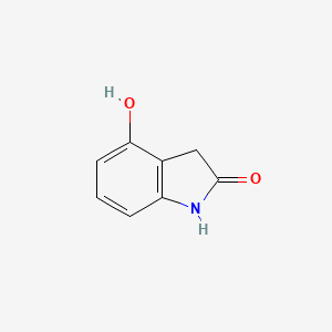 Chemical structure of 4-Hydroxyindolin-2-one