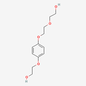 Chemical structure of 2-{4-[2-(2-Hydroxyethoxy)ethoxy]phenoxy}ethan-1-ol