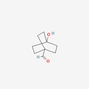 Chemical structure of 4-Hydroxybicyclo[2.2.2]octane-1-carbaldehyde