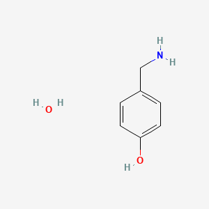 Chemical structure of 4-Hydroxybenzylamine Hydrate