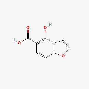 Chemical structure of 4-Hydroxybenzofuran-5-carboxylic acid