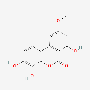 Chemical structure of 4-Hydroxyalternariol-9-methylether