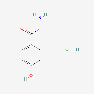 Chemical structure of 4-hydroxy-alpha-aminoacetophenone