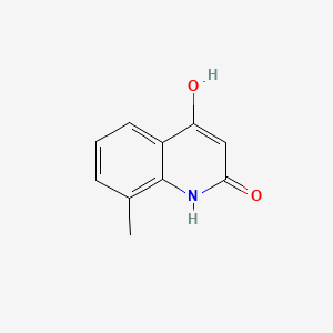Chemical structure of 4-Hydroxy-8-methylquinolin-2(1H)-one