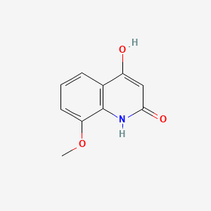 Chemical structure of 4-Hydroxy-8-methoxyquinolin-2(1H)-one