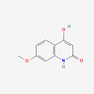 Chemical structure of 4-Hydroxy-7-methoxyquinolin-2(1H)-one
