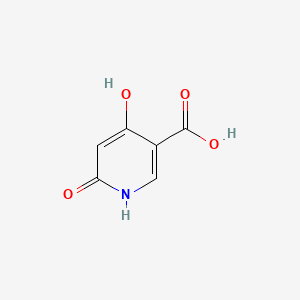 Chemical structure of Nicotinic acid, 4,6-dihydroxy-