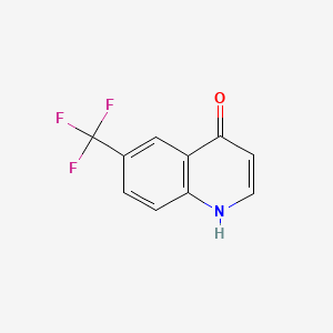 Chemical structure of 6-(Trifluoromethyl)-4-quinolinol