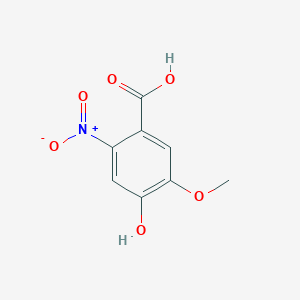 Chemical structure of 4-Hydroxy-5-methoxy-2-nitrobenzoic acid