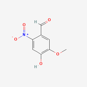Chemical structure of 4-Hydroxy-5-methoxy-2-nitrobenzaldehyde